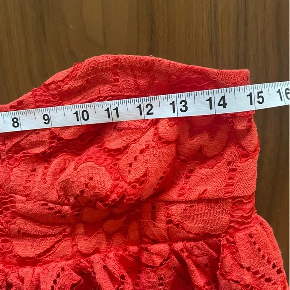 Anthropologie Maeve Strapless Lace Mini Dress NWT - Picture 11 of 15